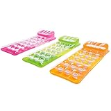 Intex 58890EU 18-Pocket Fashion Mats - Luftmatratzte - Grün/Pink/Orange - 188 x 71 cm - Farblich Sortiert