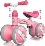 Peradix Kinder Laufrad, Lauflernrad Spielzeug für 1 Jahr, Leichtes Laufrad mit Höhenverstellbar Lenker Sitz, Baby Fahrrad Geschenk für 1 2 3 Jährige Jungen Mädchen für Geburtstag
