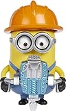 Minions GMF03 - ,,Minions: Auf der Suche nach dem Mini-Boss' Loud N’ Rowdy Dave, sprechende Actionfigur mit Presslufthammer, Filmfigur-Spielzeug, für Kinder ab 4 Jahren