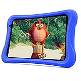PRITOM Android 10, 8 Zoll Kinder-Tablet, Kindersicherung, Kinder-App, Quad-Core-Prozessor, 2 GB RAM, 32 GB ROM, HD-IPS-Bildschirm, Dual-Rückfahrkamera, mit Kinder-Tablet-Hülle (Blau)…