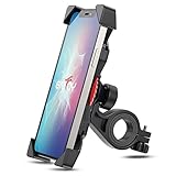 Grefay Fahrrad Handyhalterung Universal Motorrad Handy Halterung für 3,5-6,5 Zoll Smartphone mit 360° Drehbar