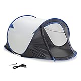 JEMIDI Pop Up Wurfzelt 2 Personen - Zelt 220x120x95cm - 2 Mann Campingzelt Trekkingzelt Strandzelt - kleines Packmaß - sehr leicht - versch. Farben