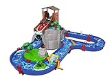 AquaPlay - AdventureLand - Wasserbahn mit Berg, Turm und Stausee, Spieleset inkl. 2 Tierfiguren, Motorboot und Speedboot, für Kinder ab 3 Jahren