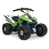 INJUSA - Kawasaki Quad ATV 12V mit Rückwärtsgang und elektrischer Bremse für Kinder ab 2 Jahren