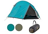 Grand Canyon CARDOVA 1 - Tunnelzelt für 1-2 Personen | Ultra-leicht, wasserdicht, kleines Packmaß | Zelt für Trekking, Camping, Outdoor | Blue Grass (Blau)