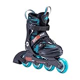 K2 Skates Inline Skates RAIDER BOA Jungen - Größen verstellbare Kinder Inline Skates — black - turquise — 30E0201