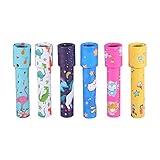 TOYANDONA 6Pcs Kinder Kaleidoskop Klassische Kaleidoscopes Spielzeug Papier Wäschetrockner Rad Zinn Rohr Prism Objektiv Pädagogisches Spielzeug für Lager Kleine Tasche Füllstoffe Schule