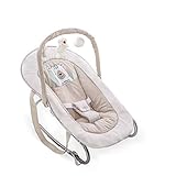 Hauck Bungee Deluxe Babywippe ab Geburt bis 9 kg mit Schaukelfunktion, Spielbogen, verstellbare Rückenlehne, Sicherheitsgurt, Tragegriffe, kippsicher, tragbar – beige