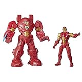 Hasbro Marvel Avengers Mech Strike 20 cm große Action-Figur, Iron Man mit ultimativer Mech Rüstung, für Kinder ab 4 Jahren