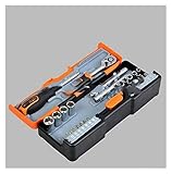 Generic Heimwerkzeugsatz Kleines Werkzeugset Multifunktionales manuelles Familienkombi-Toolbox-Set Sleeve (Size : 37pcs) (37pcs) (43pcs)