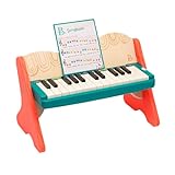 B. toys Spielzeug Klavier aus Holz mit Liederbuch, Piano Holzspielzeug, Musikspielzeug, Musikinstrument zum Klavier spielen lernen für Kinder ab 3 Jahren