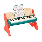 B. toys Spielzeug Klavier aus Holz mit Liederbuch, Piano Holzspielzeug, Musikspielzeug, Musikinstrument zum Klavier spielen lernen für Kinder ab 3 Jahren