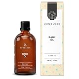 Junglück Babyöl | 100 ml pflegt sanft die zarte Babyhaut auf Basis von Bio-Mandelöl | Vegan und ohne Zusätze | Made in Germany