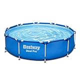 Bestway Steel Pro Frame Pool ohne Pumpe Ø 305 x 76 cm, blau, rund