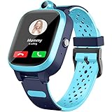 Kinder Smartwatch 4G,GPS-Tracker-Uhr mit Videoanruf Schulmodus Schrittzähler Geo-Fence SOS Anti-Verlust von Früherziehungstools HD-Bildschirm Smartwatches für Kinder