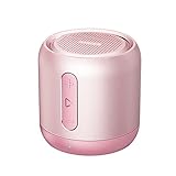 ​Anker Soundcore mini Bluetooth Lautsprecher, Kompakter Lautsprecher mit 15 Stunden Spielzeit, Fantastischer Sound, 20 Meter Bluetooth Reichweite, FM Radio und intensiver Bass(Rosa)