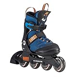 K2 Inline Skates RAIDER PRO Für Jungen Mit K2 Softboot, Black - Blue - Orange, 30D0221