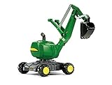 Rolly toys 421022 - rollyDigger John Deere voll funktionstüchtiger Kunststoffbagger, Grün