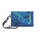 coocazoo Geldbeutel AnyPenny „Tropical Blue“, blau, Portemonnaie mit Sichtfenster innen & außen, Münzfach, viele Kartenfächer, Klettverschluss, für Jungen