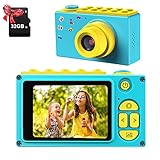 ShinePick Fotoapparat Kinder, Digitalkamera Kinder, 8MP / HD 1080P / 2 Inch Bildschirm/Foto & Video/Rahmen/Filter, Kinder Kamera mit Speicherkarte, Xmas Geburtstag Geschenke für Kinder (Blau)