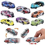 Stunt Spielzeugauto, Stunt Toy Car, 360° Flip Car Toy, 8 Stück Jumping Stunt Spielzeugauto, Zurückziehen Katapult Auto, Stunt-Spielzeugauto, Katapult Auto Spielzeug Geschenk für Jungen