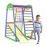 Indoor Spielplatz Kleinkind Kletterrutsche - Kinder Jungle Gym Spielset - Aktivität Kletter-Struktur - Play Gym Schwedische Leiter - Klettern Spiel-Struktur Set - Adventure Dome Slide Set - Sportwood