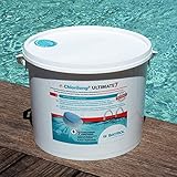 BAYROL e-Chlorilong ULTIMATE 7 – Zwei Phasen Chlortabletten 300 g mit 7 Funktionen für eine optimale und dauerhafte Desinfektion von Poolwasser und Filter - 10,2 kg