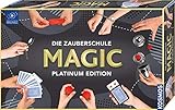 KOSMOS 697082 Die Zauberschule MAGIC Platinum Edition, 180 ZauberTricks, viele magische ZauberUtensilien, Zauberkasten für Kinder ab 8 Jahre, bebilderte Anleitung, OnlineErklärVideos. für alle Level