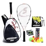 Speedminton® S900 Set – Original Speed Badminton/Crossminton Profi Set mit Carbon Schlägern inkl. 5 Speeder®, Spielfeld, Tasche