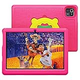 ANYWAY.GO 10.1 Zoll Tablet Kinder, Android 11 Kids Tablet, HD-Display, 2GB+32GB, Quad Core, KIDoz Vorinstalliert, WiFi, Bluetooth, Doppelkamera Tablett PC (Pink)