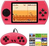 Handheld Spielkonsole, Retro Spielekonsole mit 500 Klassische Spielen 3.5-Zoll-LCD Bildschirm, Retro Konsole Bestes Geschenk für Kinder Erwachsene