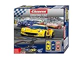 Carrera DIGITAL 132 Spirit of Speed Autorennbahn Set I Spielzeug für Erwachsene & Kinder ab 8 Jahren I 8m Rennbahn mit Porsche, Aston Martin & Corvette mit Front- & Rücklicht I Geschenk zu Ostern