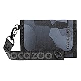 coocazoo Geldbörse, Grey Rocks, schwarz-grau, Portemonnaie mit Sichtfenster innen & außen, Münzfach & Kartenfächern, Klettverschluss, ab der 3. Klasse