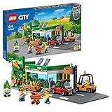 LEGO 60347 City Supermarkt, Spielzeug-Shop, inkl. Auto, Gabelstapler und Straßenplatte, für Kinder ab 6 Jahre; aus der TV-Serie