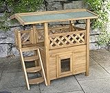 Kerbl Katzenhaus Lodge, 77 x 50 x 73 cm, 1 Stück (1er Pack)