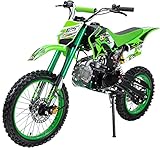 Actionbikes Motors Midi Kinder Jugend Crossbike JC125 125 cc - Hydraulische Scheibenbremsen - CDI Zündung - Bis 80 Km/h (Grün)