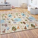 Paco Home Spielmatte Krabbelmatte Baby Kinder Matte Faltbar Abwaschbar Wendbar Tier Motiv, Grösse:150x200 cm, Farbe:Mehrfarbig 3