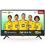 CHiQ TV 32 Zoll (81 cm) LED Fernseherr,Dolby Audio,H.265/HEVC,USB Media Player,Triple Tuner(DVB-T/T2/C/S/S2),HDMI/USB/CI/RF,Hotelmodus,Monitor und TV mit Doppeltem Verwendungszweck(L32G5W)