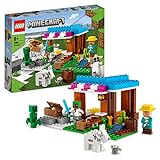 LEGO 21184 Minecraft Die Bäckerei modulares Spielzeug-Set mit Creeper- und Ziege-Figur, Konstruktionsspielzeug für Kinder ab 8 Jahre