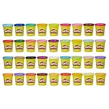 Play-Doh 36 Mega Pack, Knete für kreatives Spielen, für Kinder ab 2 Jahren 36834 Mehrfarbig 36er Pack