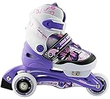 Nils Extreme Kinder Inline Skates NJ9128A Inliner Rollschuhe (Violet, 26-29)