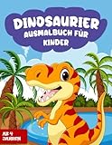 Dinosaurier Ausmalbuch für Kinder ab 4 Jahren: 80 wunderschöne Dino-Motive zum Ausmalen für Kinder ab 4 Jahren - Entdecke die Welt von Dinosaurier