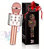 Mikrofon Kinder, Geschenke für Kinder Spielzeug Junge 4-12 Jahre Kinder Spielzeug ab 5-11 Jahren für Jungen Mädchen Geschenke Junge Karaoke Mikrofon Kindertagsgeschenk Microphone Karaoke