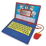 Lexibook JC598PAi3 Paw Patrol-Pädagogisch und zweisprachig Laptop Deutsch/Englisch-Spielzeug Kind (Jungen & Mädchen) 124 Aktivitäten-Spielen und Musik Lernen mit Chase Marshall-Rot/Blau