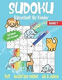 Sudoku Rätselheft für Kinder ab 6 Jahre Leicht bis Mittel: Band 7 | 150 Rätsel mit Lösungen im 9x9