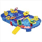 Aquaplay 8700001516 - Wasserbahn Set 'Schleusenbox', 25-teilig