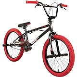 20' BMX deTOX Freestyle Kinder Neu Anfänger ab 130 cm, 7 J., Farbe:schwarz / rot