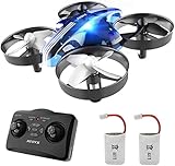 Mini Drohne für Kinder und Anfänger, RC Drone, Quadrocopter Mini Helikopter mit Höhehalten, Kopflos Modus, 3D Flips, EIN-Tasten-Rückkehr, Bestes Geschenk, 2 Batteries…