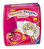 Ravensburger Mandala Designer Mini romantic 29947, Zeichnen lernen für Kinder ab 6 Jahren, Kreatives Zeichen-Set mit Mandala-Schablone für farbenfrohe Mandalas