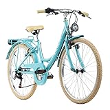 KS Cycling Kinderfahrrad 24'' Balloon blau RH 36 cm